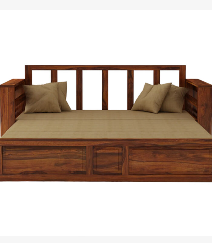 WOODEN SOFA CUM BED