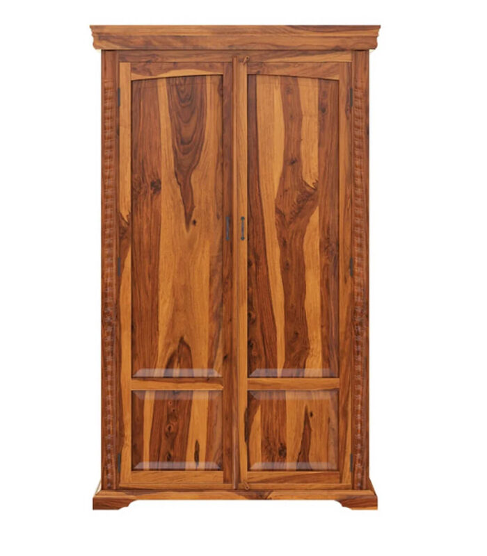 WOODEN 2 DOOR WARDROBE